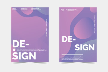 Abstract poster background purpple color design