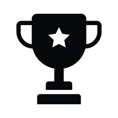 Creatively designed flat icon of trophy in editable style, achievement trophy vector design
