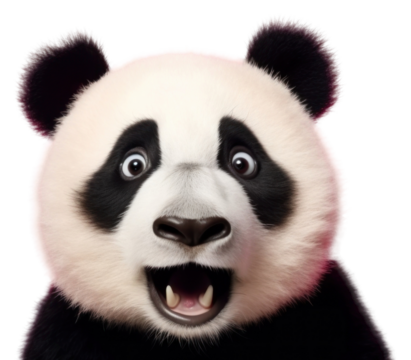 PNG Panda animal mammal bear.