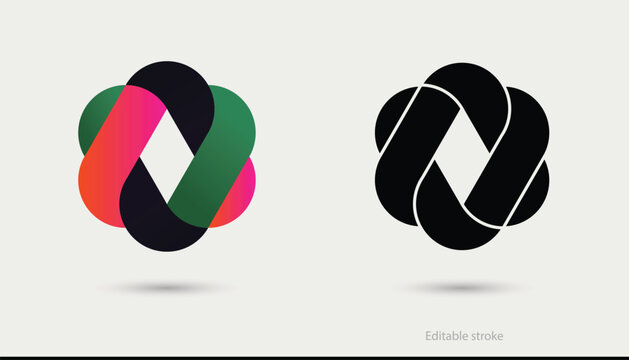 movement networking economy process flow business logo, diverse people diversity inclusion icon, integration influence cooperation alliance partner interaction merge logotype