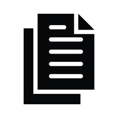 Fototapeta premium Well designed vector icon of document in modern and trendy style