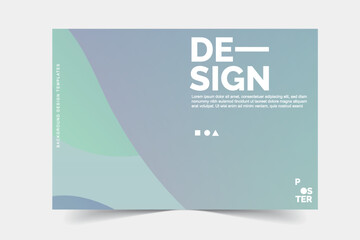 Abstract gradient sage color background templates