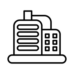 Oil Refining line icon