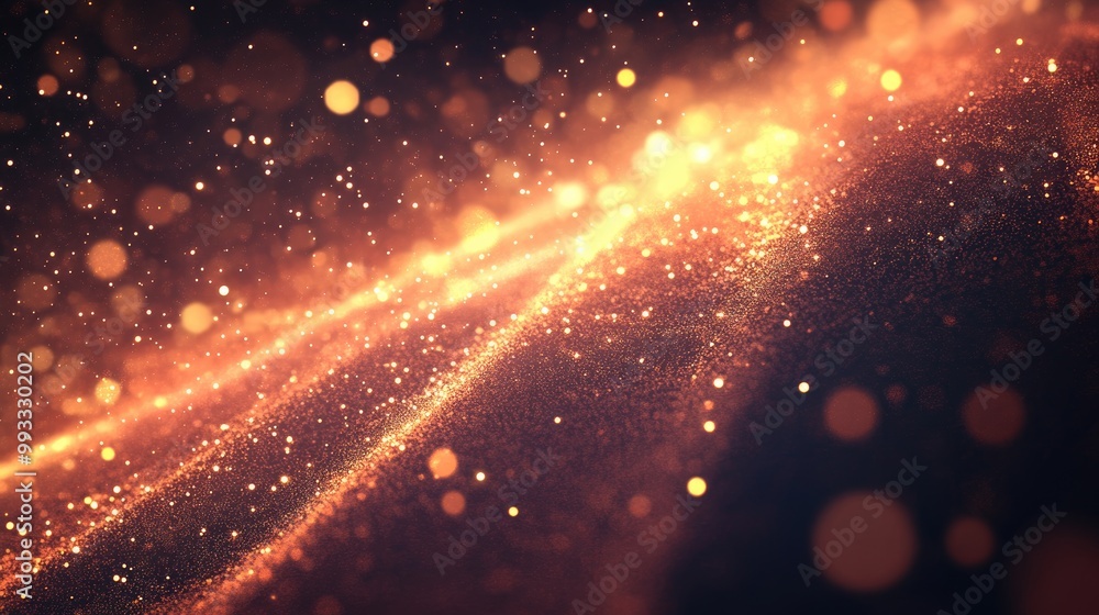 Poster abstract background featuring particles of light in a captivating design