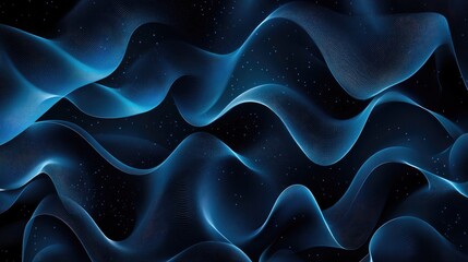 Abstract Dark Background with Captivating Wave Patterns Design