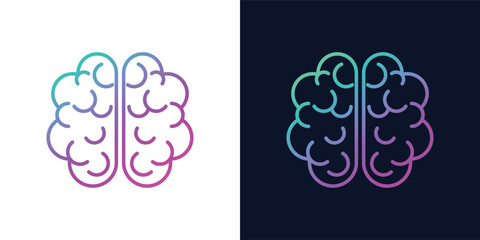 Artificial Intelligence AI Chip in Human Brain. Artificial Intelligence icon with Machine learning, digital skills, generative AI, AI technology, algorithm, virtual intelligence and future