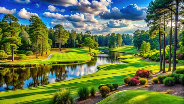 Cheraw State Park's golf course boasts lush greens and breathtaking landscapes, providing an idyllic setting for golfers to enjoy a memorable day in nature.