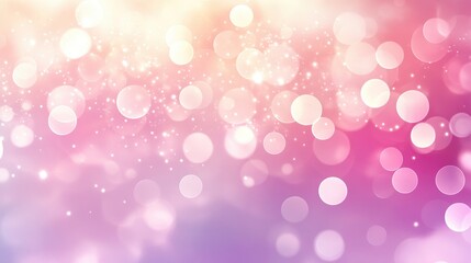 Obraz premium Abstract Pink and White Bokeh Background with Soft Blur and Glitter - Perfect for Festive and Romantic Designs