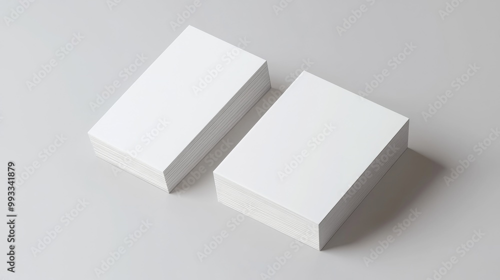 Poster 3d rendered horizontal business card mock up showcasing both front and back designs blank template f