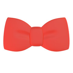 正面から見たリボンの3Dイラスト