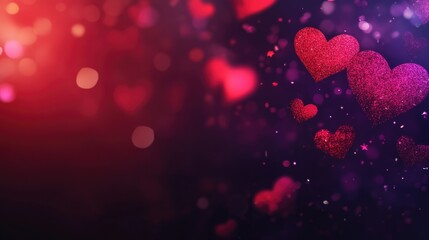 Dark red and purple background for Valentine s Day celebrations