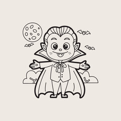 halloween coloring page for kids