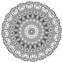 Simple mandala coloring pages