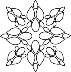 flower petals coloring page
