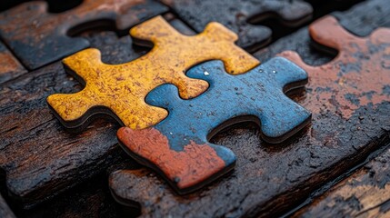 puzzle pieces representing workforce challenges and job vacancies visually depicting the concept of employer struggles in finding needed employees