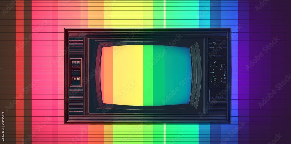 Poster a futuristic post-apocalyptic concept cyberpunk signal data white noise backdrop, the image of which