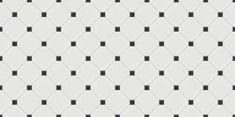 Seamless smooth metro tile texture - realistic white brick background with stacked bond layout