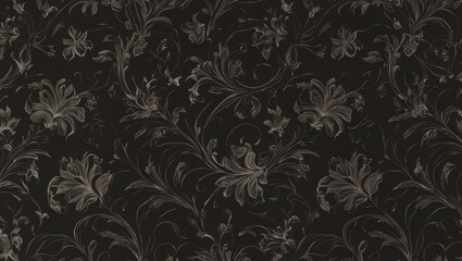 seamless floral background generate ai