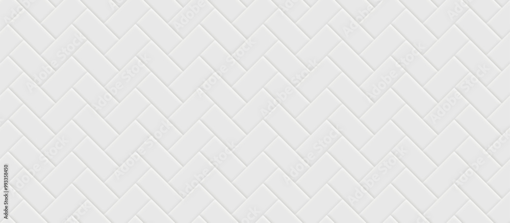 Poster white tiles vector texture. seamless pattern of beige, white tile ceramic textures background. seaml