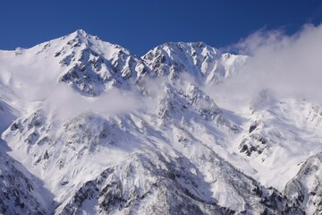 Winter scenery in Hakuba snow resort, Nagano