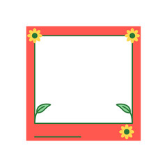 Obraz premium Frame Retro Style, Vector Illustration.