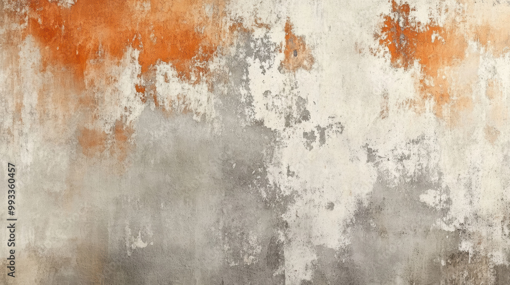 Poster warm and inviting rust orange and soft gray textures create unique backdrop, perfect for artistic pr