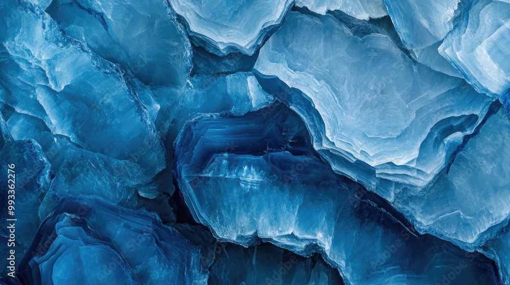 Poster abstract background featuring a textured blue quartz pattern