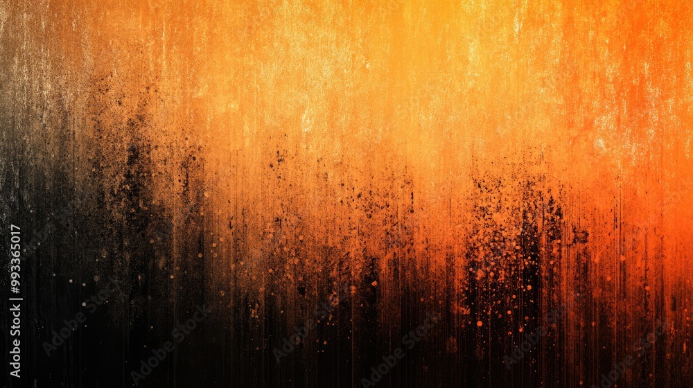 Aufkleber orange and black vertical background featuring a grainy vibrant color gradient with a textured noise