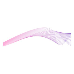 spectrum gradient line wave on white background, vector illustration.