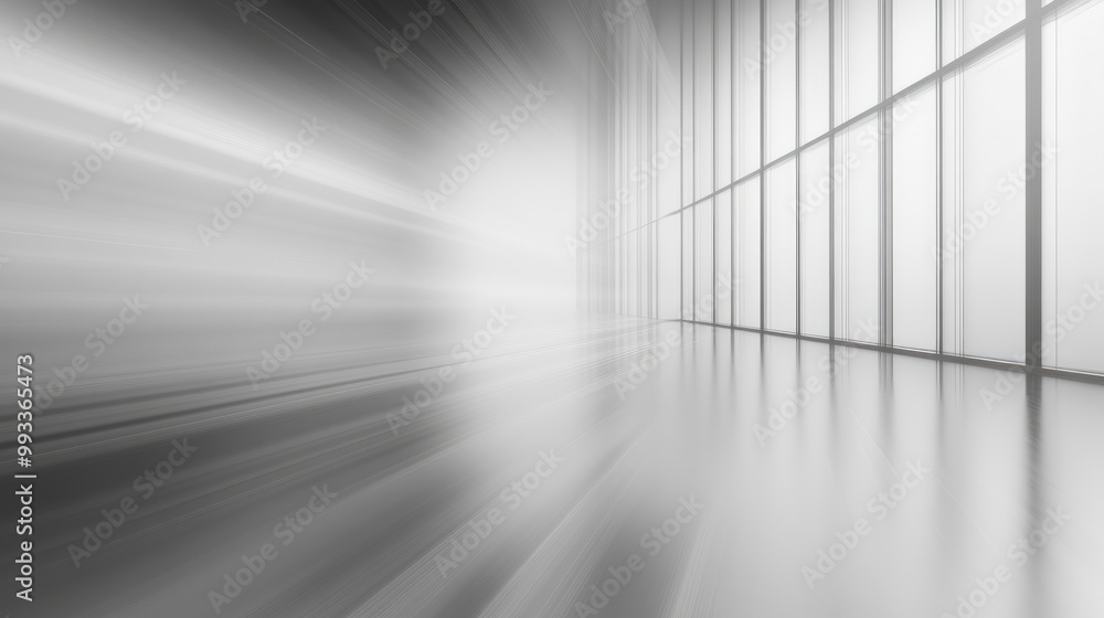 Poster softly blurred grey backdrop with a subtle blur effect