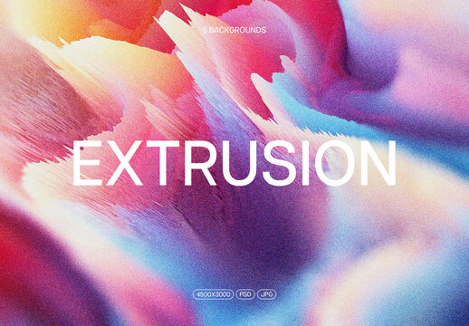 Abstract Extrusion Backgrounds Mockup