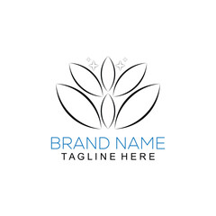 abstract beauty flower vector icon Colurful background illustration logo design.