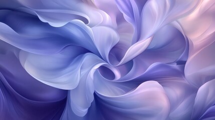 Obraz premium Abstract Purple and Blue Swirling Background - Elegant, Flowing, and Smooth Design