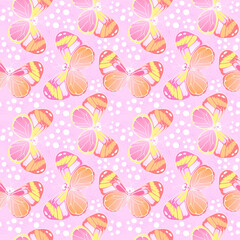 Butterfly pattern background design for background, wallpaper, carpet, wrapping, fabric, textile fashion wearing.