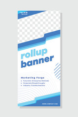 Roll up banner stand template design Vector EPS 10