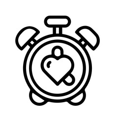 clock line icon