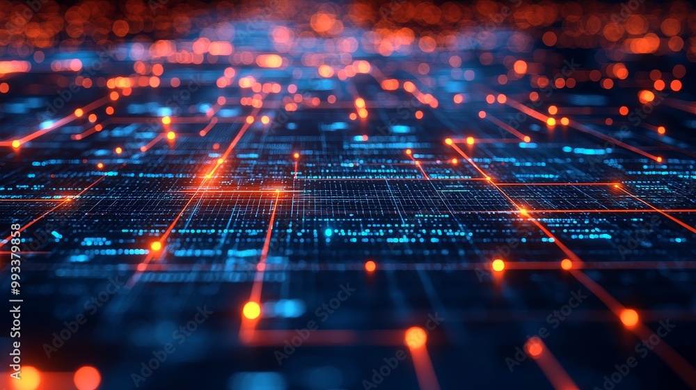 Aufkleber isometric digital blocks form crypto chains from digital data. blocks or cubes are connected by digi