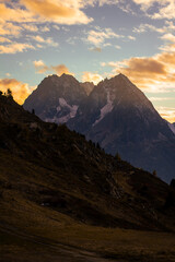 Sunset in the mountain 