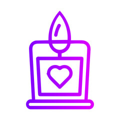 candle gradient icon