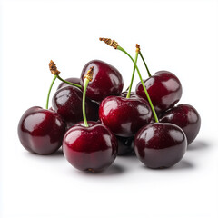 cherry on white background . isolated