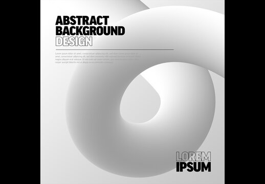 Abstract light background made from thick tube with place for your text