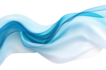 PNG Flowing blue fabric backgrounds abstract wave.