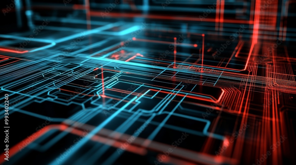 Poster circuit board futuristic server/technologies background can be used to describe technological proces