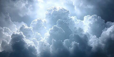 Dramatic Clouds in a Bright Sky at High Resolution