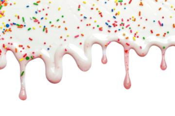 PNG Colorful dripping icing delight