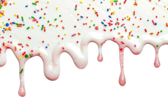 PNG Colorful dripping icing delight