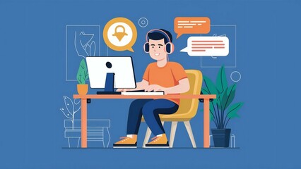 business person working on laptop