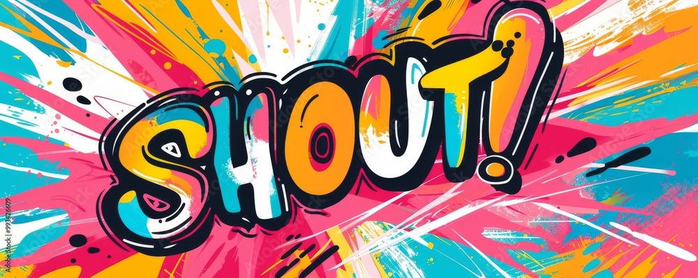 Poster abstract pop art background featuring 