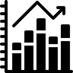 graph, bar chart, analytics, business graph, increase Icon