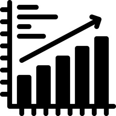 graph, bar chart, analytics, business graph, increase Icon